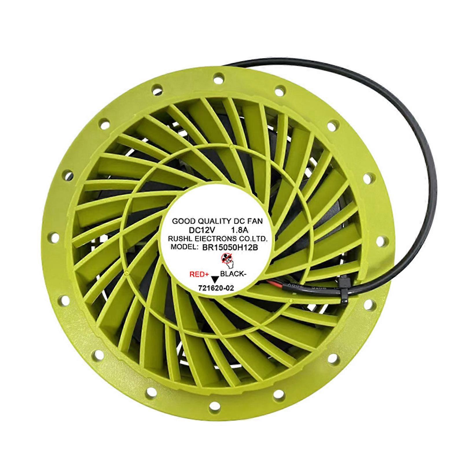 Easy To Install High Efficiency Duct Ventilation Fan Low Noise 12V For House Kitchen, Quick Air Exchange in Small Spaces Green