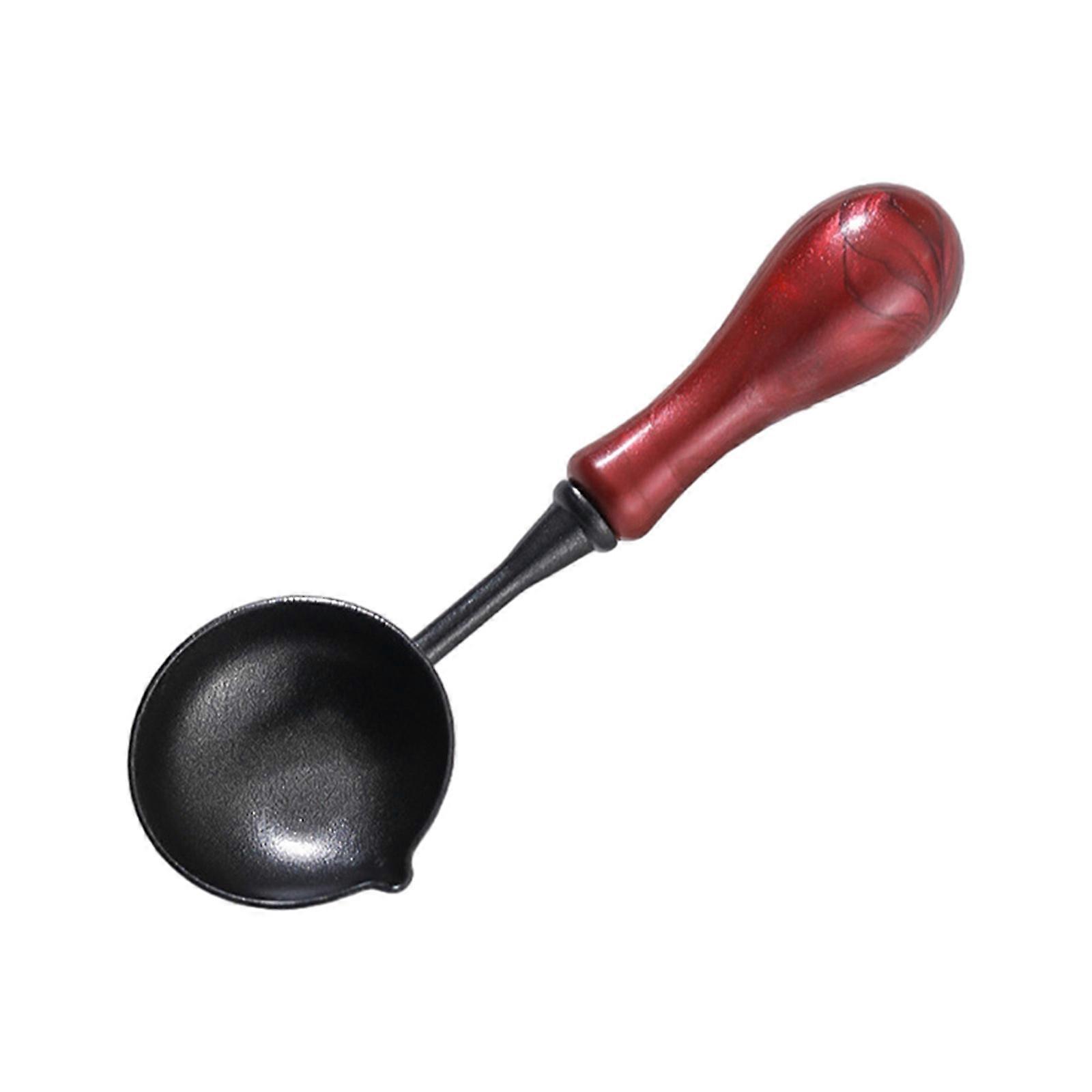 Sealing Wax Stamps Spoon Frosting Black Vintage Non Stick Spoons Firing Melting Particle Wedding Invitation Accessories  Burgundy