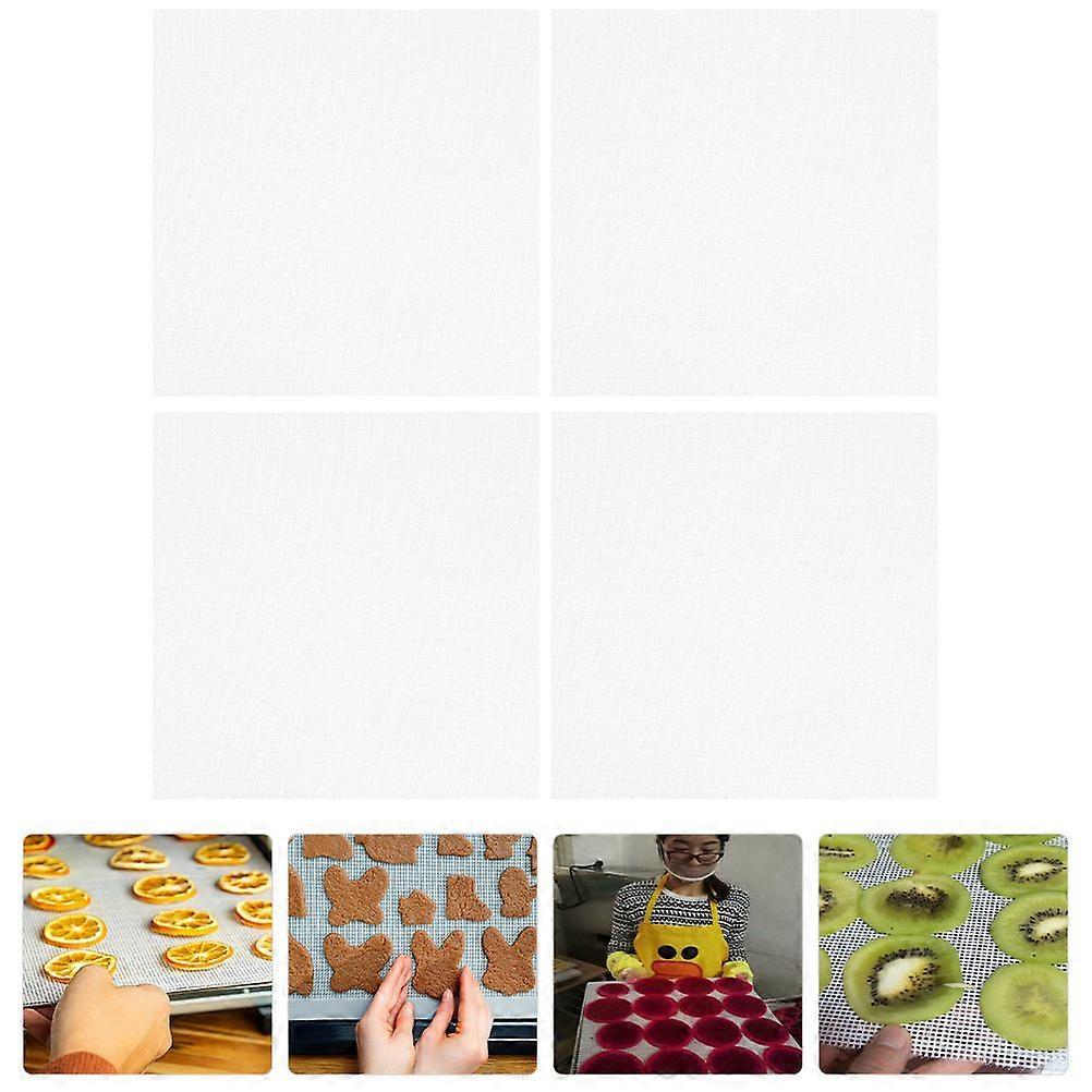 4 stuks Dehydrator Sheet Dehydrator Silicone Pad Food Dehydrator Pad Tray 38x40cm