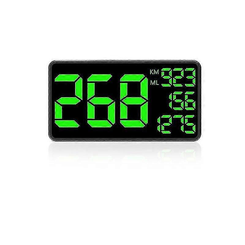 Large Screen GPS Speedometer with Overspeed Warning for Bicycle, 101 X 55mm, Black