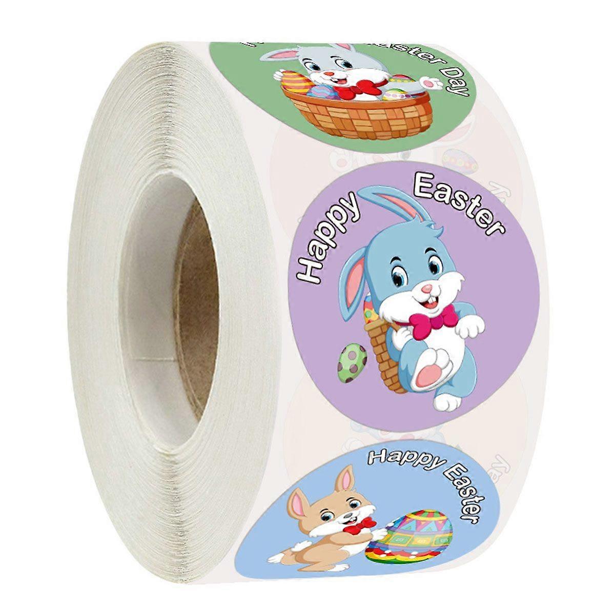Easter Stickers, 500pcs Bunny and Egg Designs for Craft Projects