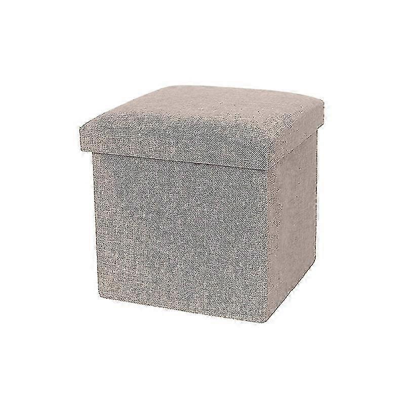 Storage Box Strong Load Bearing Capacity Foldable Fabric Versatile Storage Ottomans Cube Seat For Home Qinhai