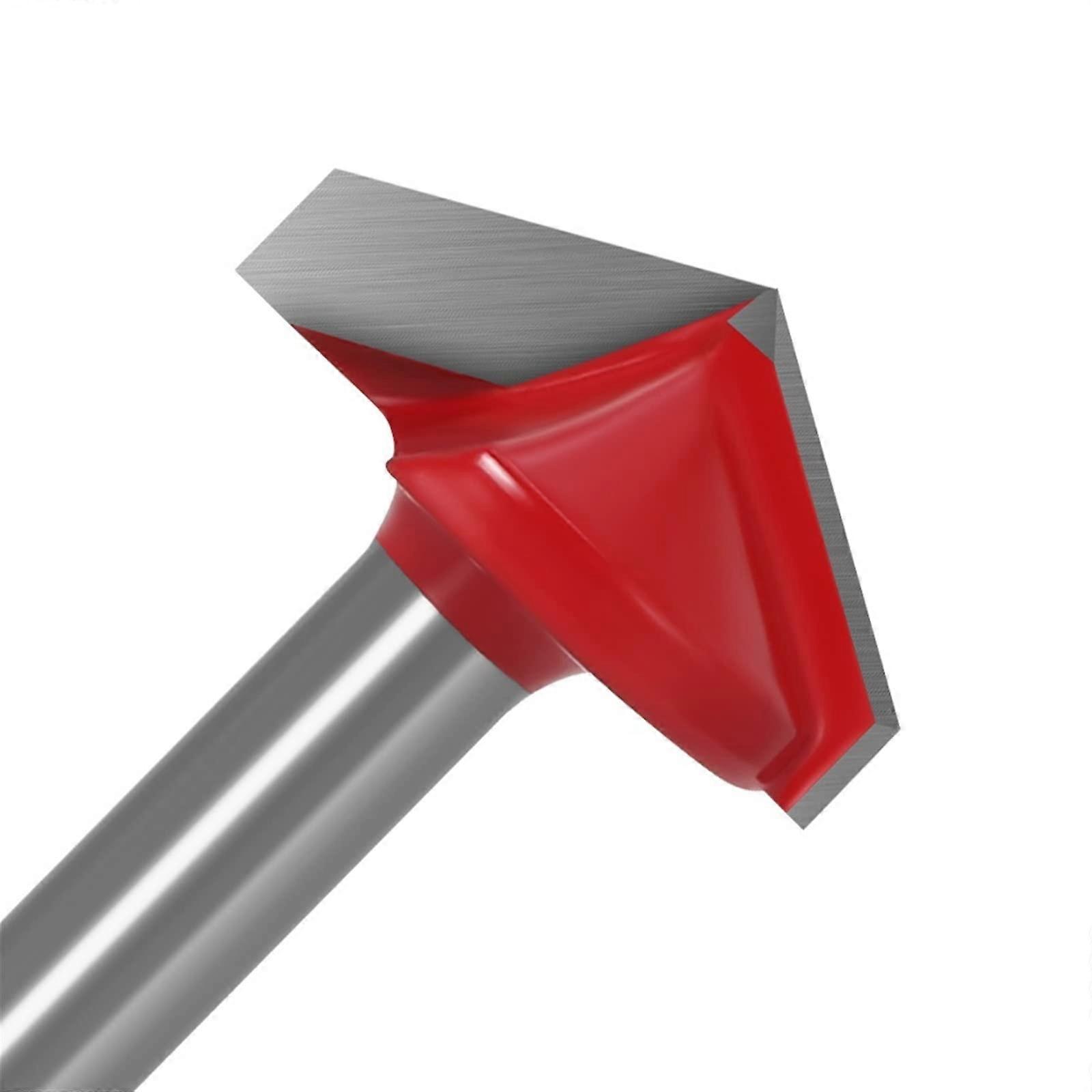 JinchaoRouter bits, 6mm CNC Solid Carbide End Mill Tungsten Steel Woodworking Milling Cutter 60 90 120 150 Degrees, for Home DIY (Size : 6X32X120)