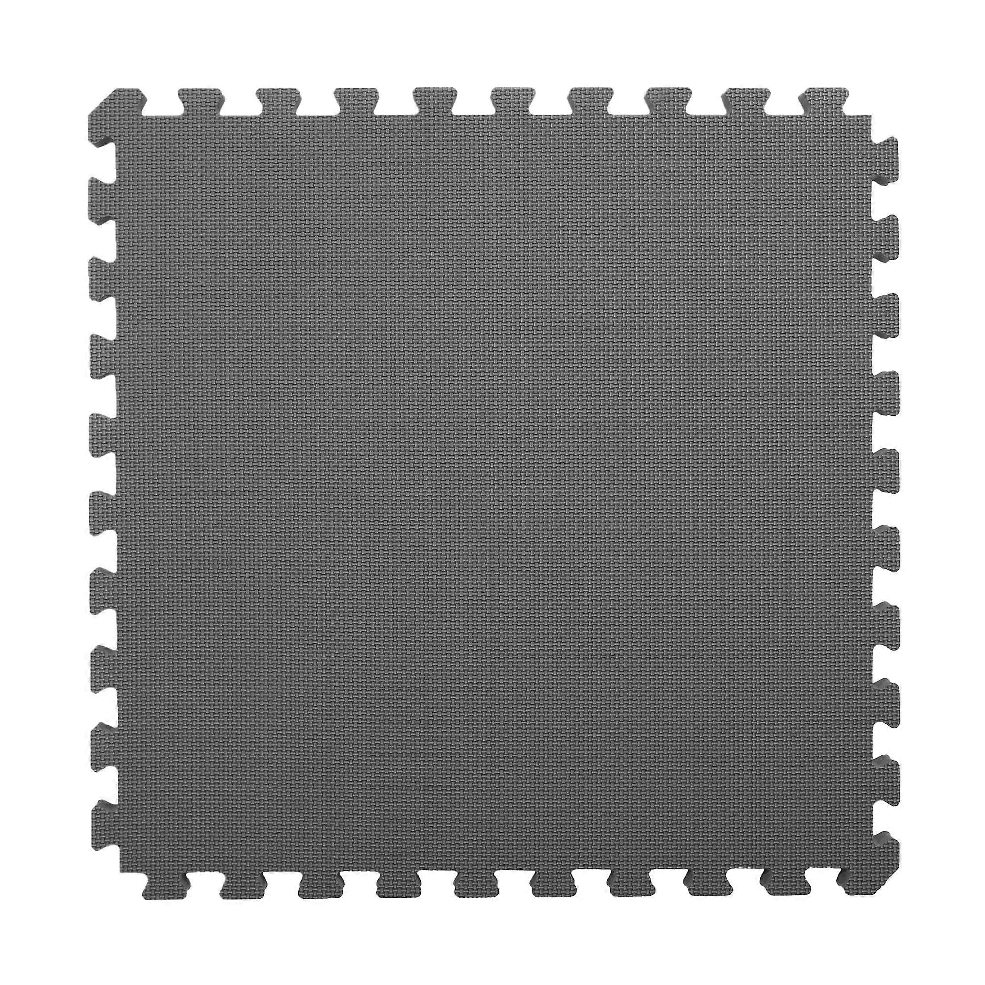 Fitness Foam Flooring Tiles | Interlocking Low-Profile Foam Tiles for Home Gym, Playroom, 24" x 24" Lightweight Protection