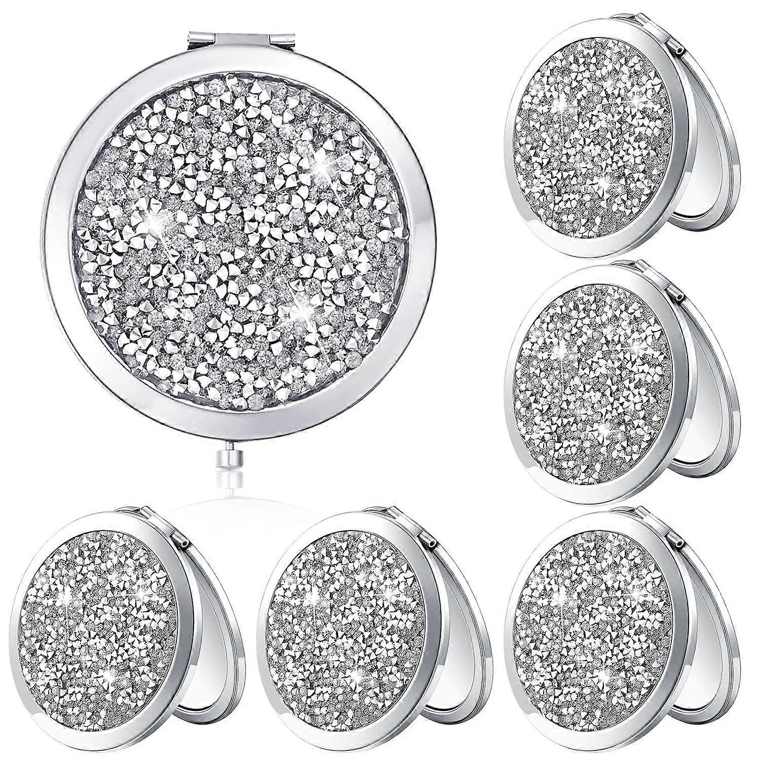 6Pcs Magnifying Compact Cosmetic Mirror