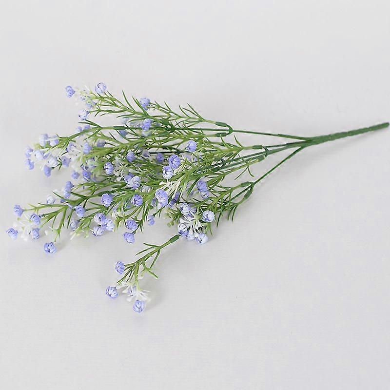 Artificial flowers and bouquets Simulation flower decorative flower blue 3pcs