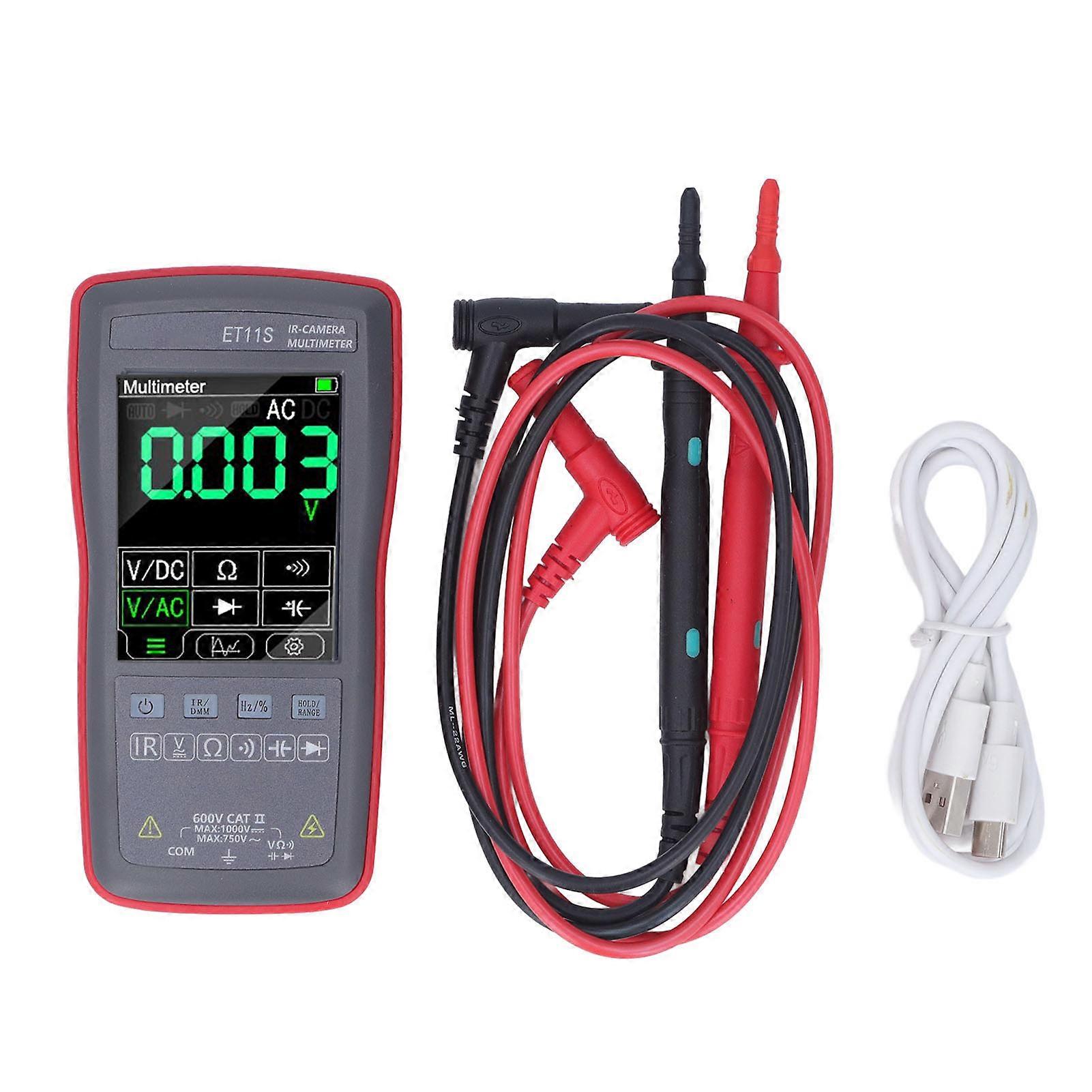 2 in 1 Imager 768 Pixels 16Hz Thermal Imaging Camera 4000 Counts Display Digital Multimeter ET11S