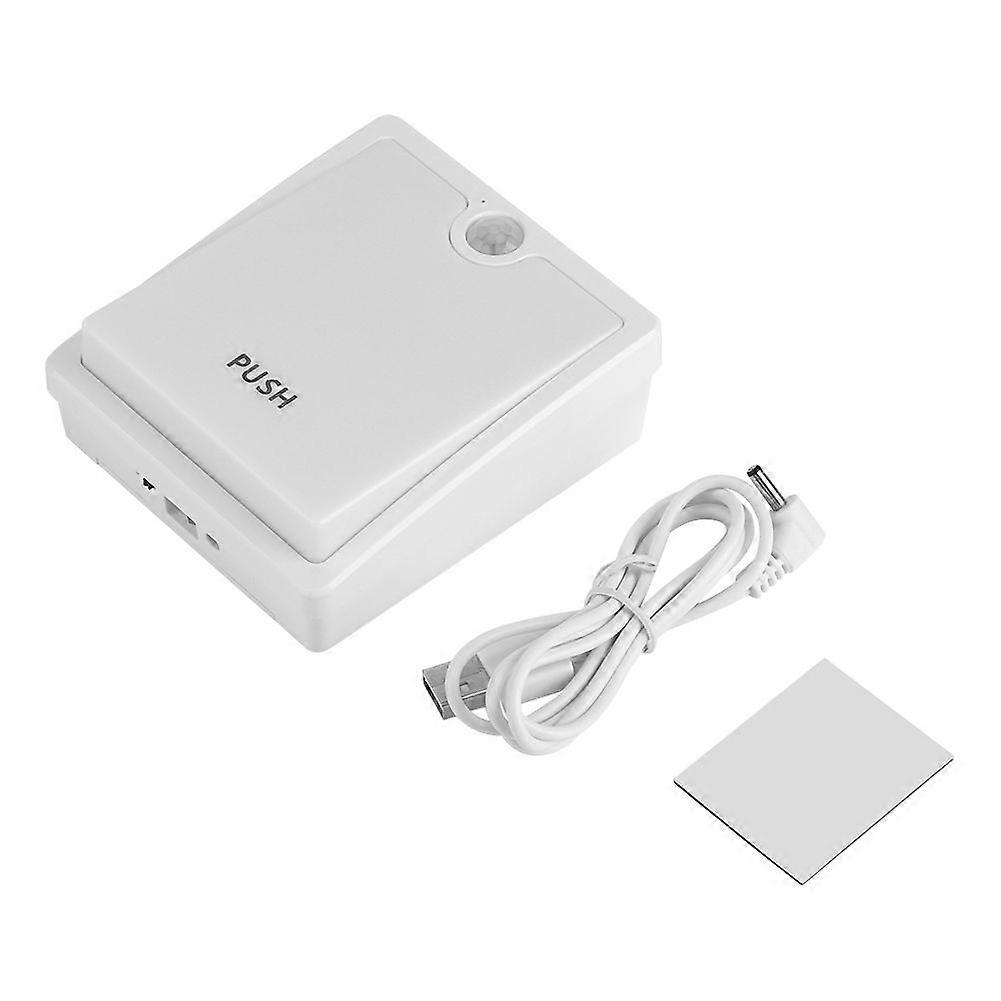 USB Rechargeable Motion Sensor LED Light Adjustable Bed Lamp Bedroom Night Lights (Cool White)