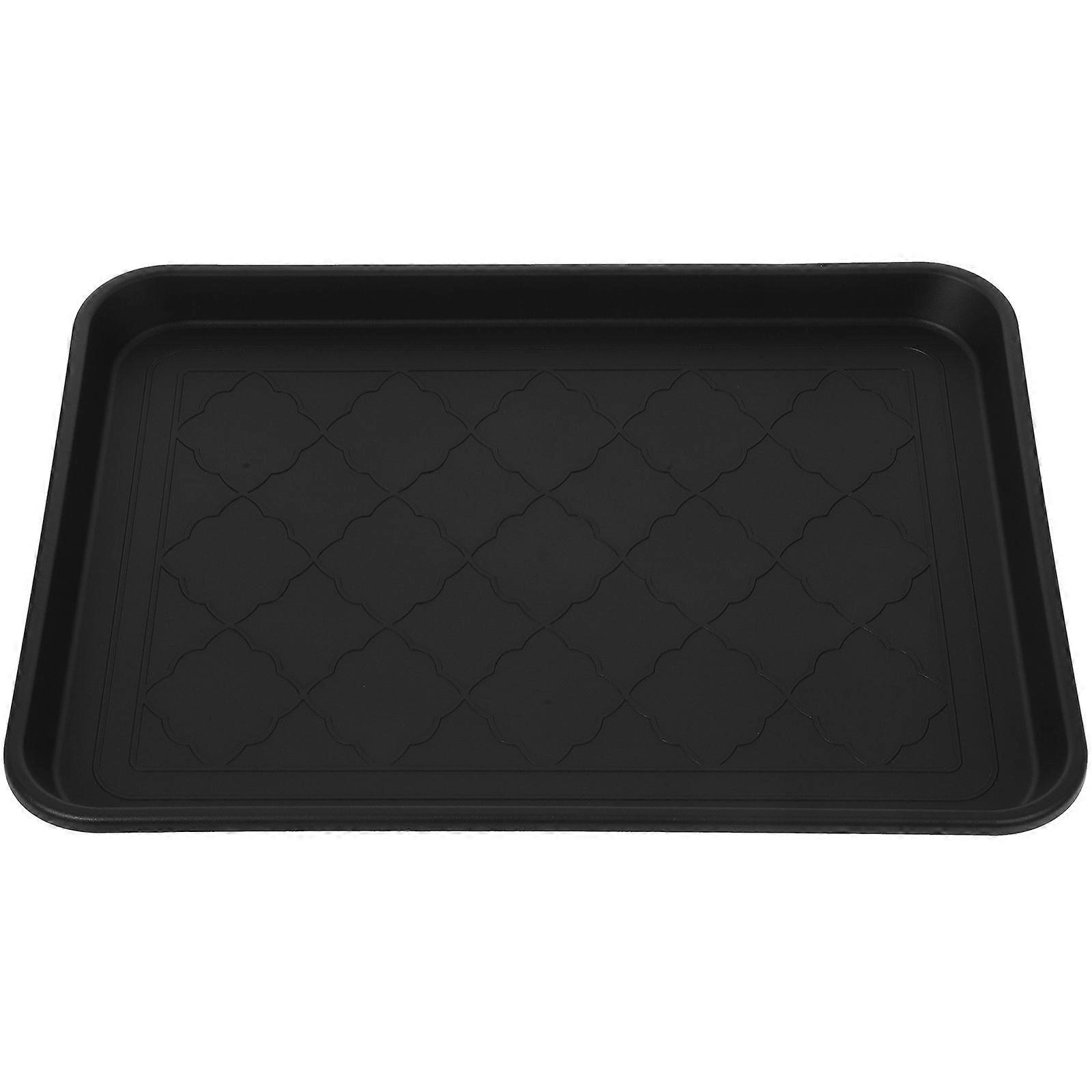 Entryway Boot Tray Multi-functional Planter Holder Plate Pet Feeder Tray Plastic Storage Plate