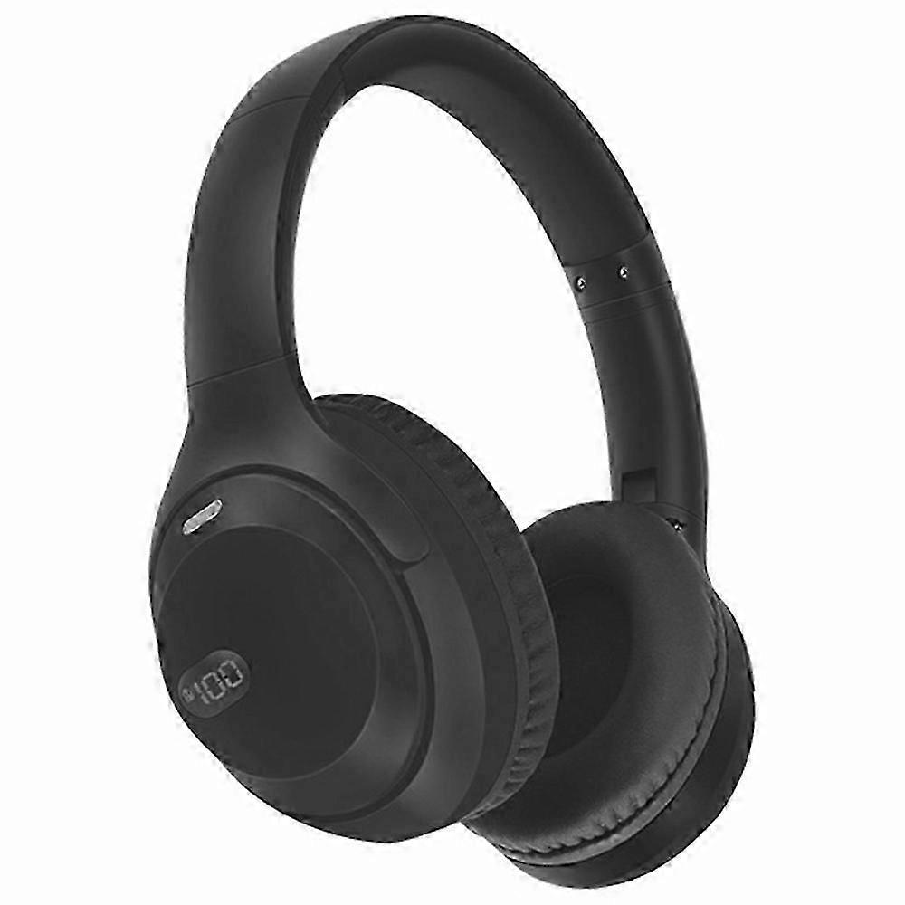 WH-1000XM4 Wireless Over-Ear Headphones with Battery Display Bluetooth Headset Support TF Card - Bla