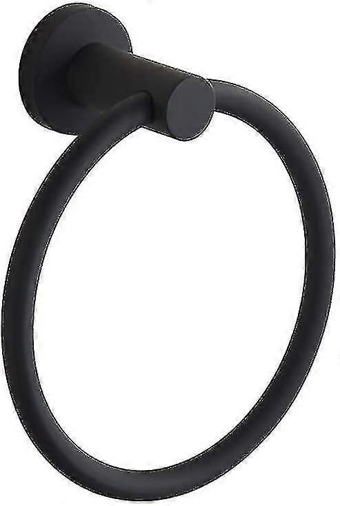 Round Towel Rack Black Diameter 160