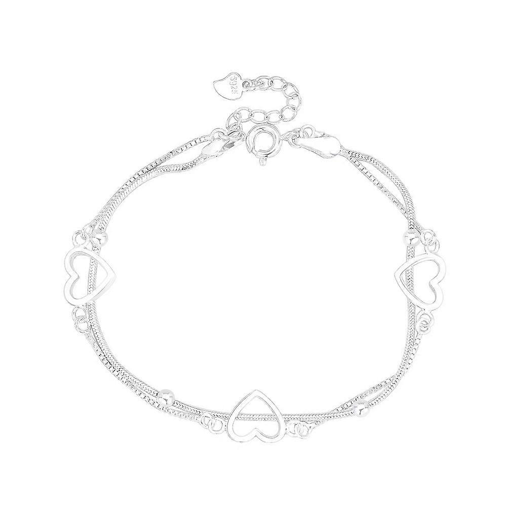 Three Silversmiths Have Launched A Double Layered Hollow Heart Bracelet