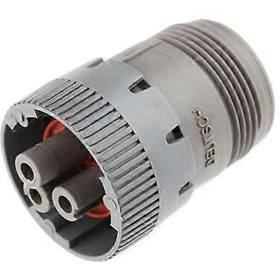 HD16-3-96S HD10 Plug Housing for Female Sockets, 3 Position Crimp Connector, Contacts Not Included, Durable Design