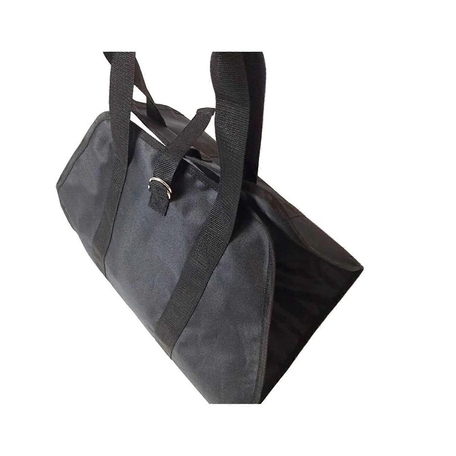 Log Tote Carrying Bag - 2-in-1 Canvas Firewood Storage Carrier for Outdoor Camping, Durable Wood Log Holder