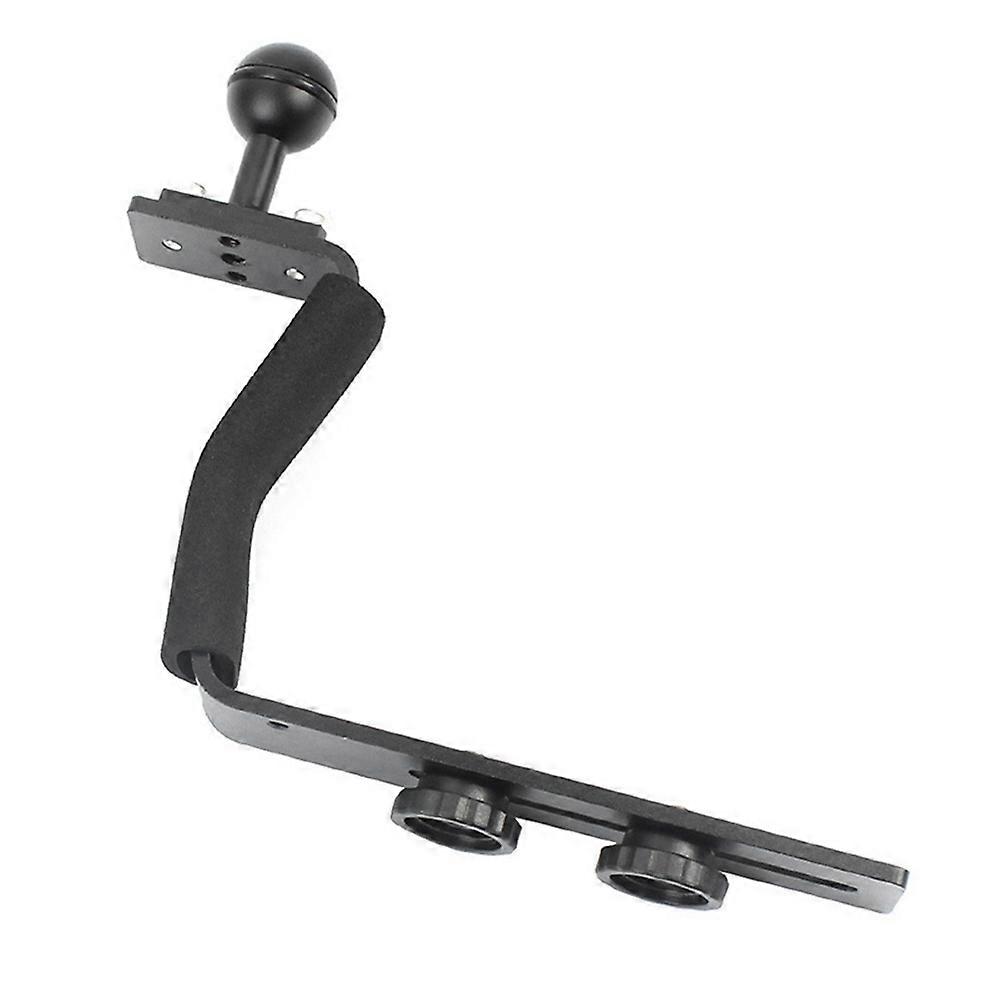 Aluminum Alloy Diving Tray Handle Underwater Camera Mount Rig Photography Plate Bracket with Ball for DSLR SLR Digital Camera