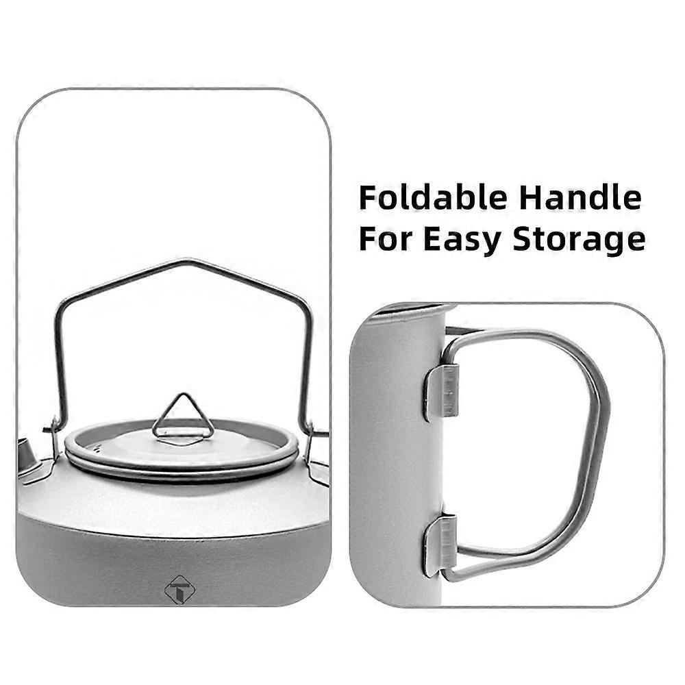 Camping Kettle and Travel Mug Set Camp Kettle for Boiling Water Camping Cup and Metal Cups for Drinking Perfect for Outdoor Activities