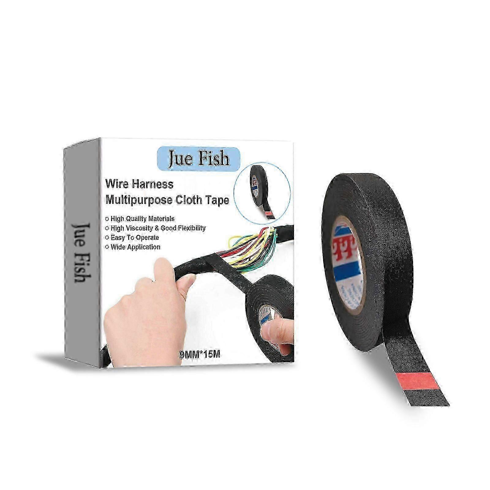 Adhesive Wire Harness Tape Lint Lint Wire Harness Tape Polyester Flame Retardant High Temperature Insulating Tape