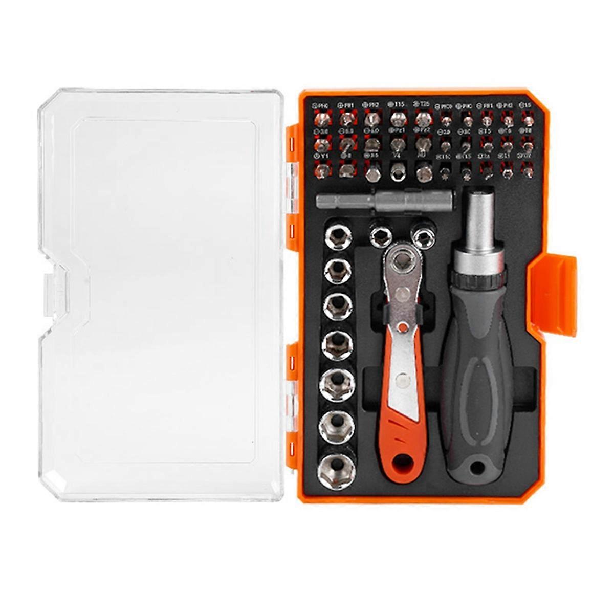 42-In-1 Ratchet Combination Screwdriver Set Vertical and Horizontal