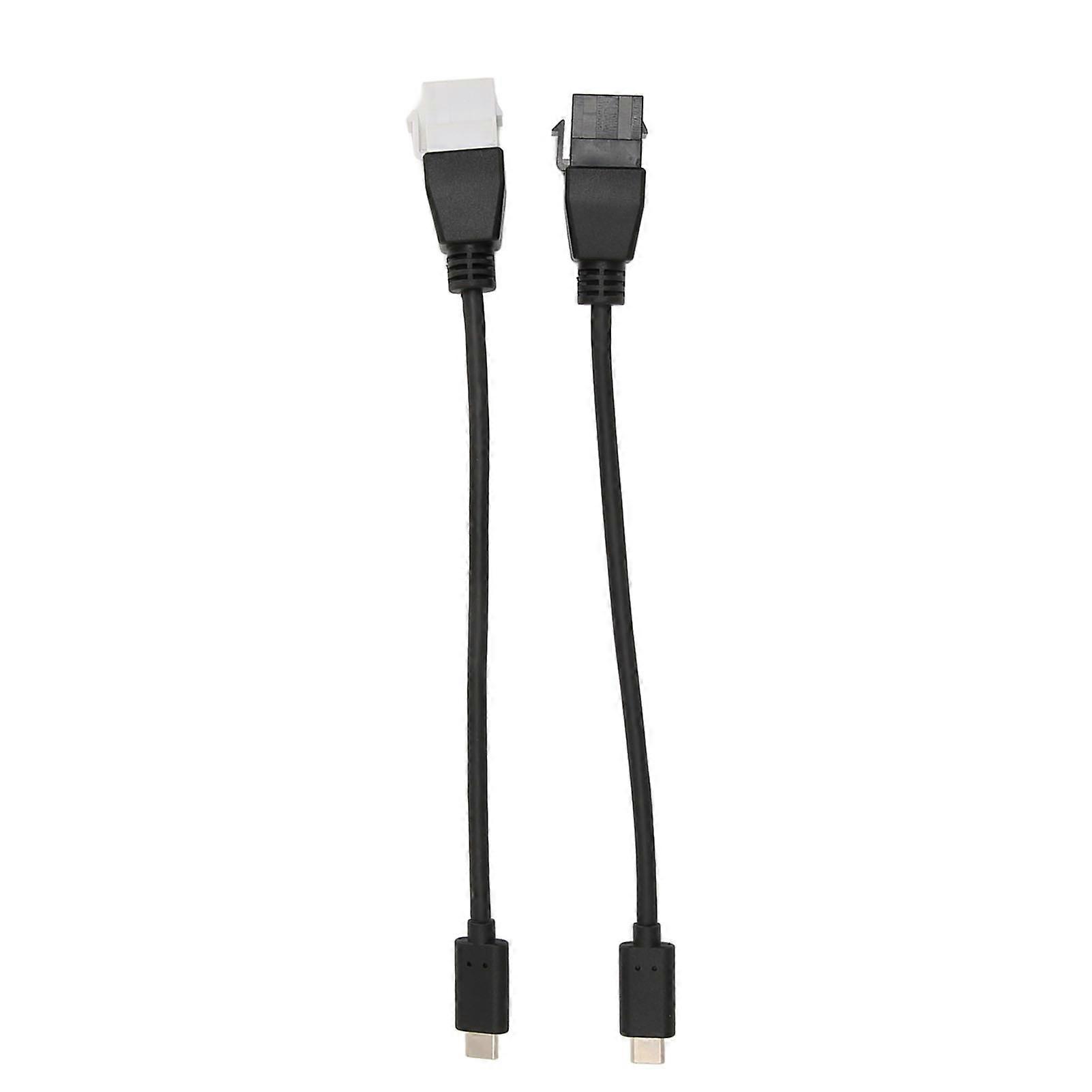 2pcs Type C to Connector to Femal 5Gbps High Speed Plug and Play ABS Type C Male to Female Adapter