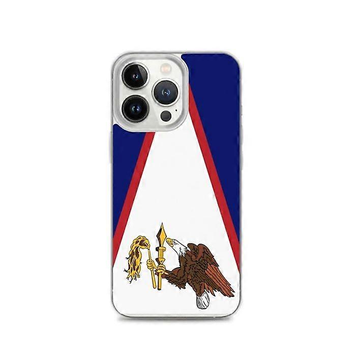 iPhone Case - American Samoa - Flag - Flexible - Multicolor - Transparent TPU
