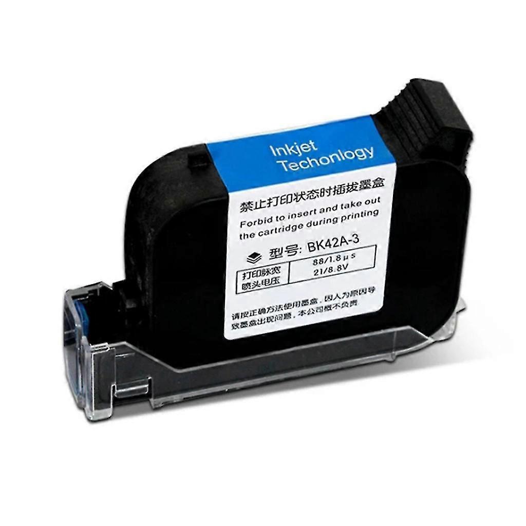12.7mm Solvent Fast Drying Ink Cartridge BK42A-3 Replacement for Handheld Inkjet Printers and Label Makers