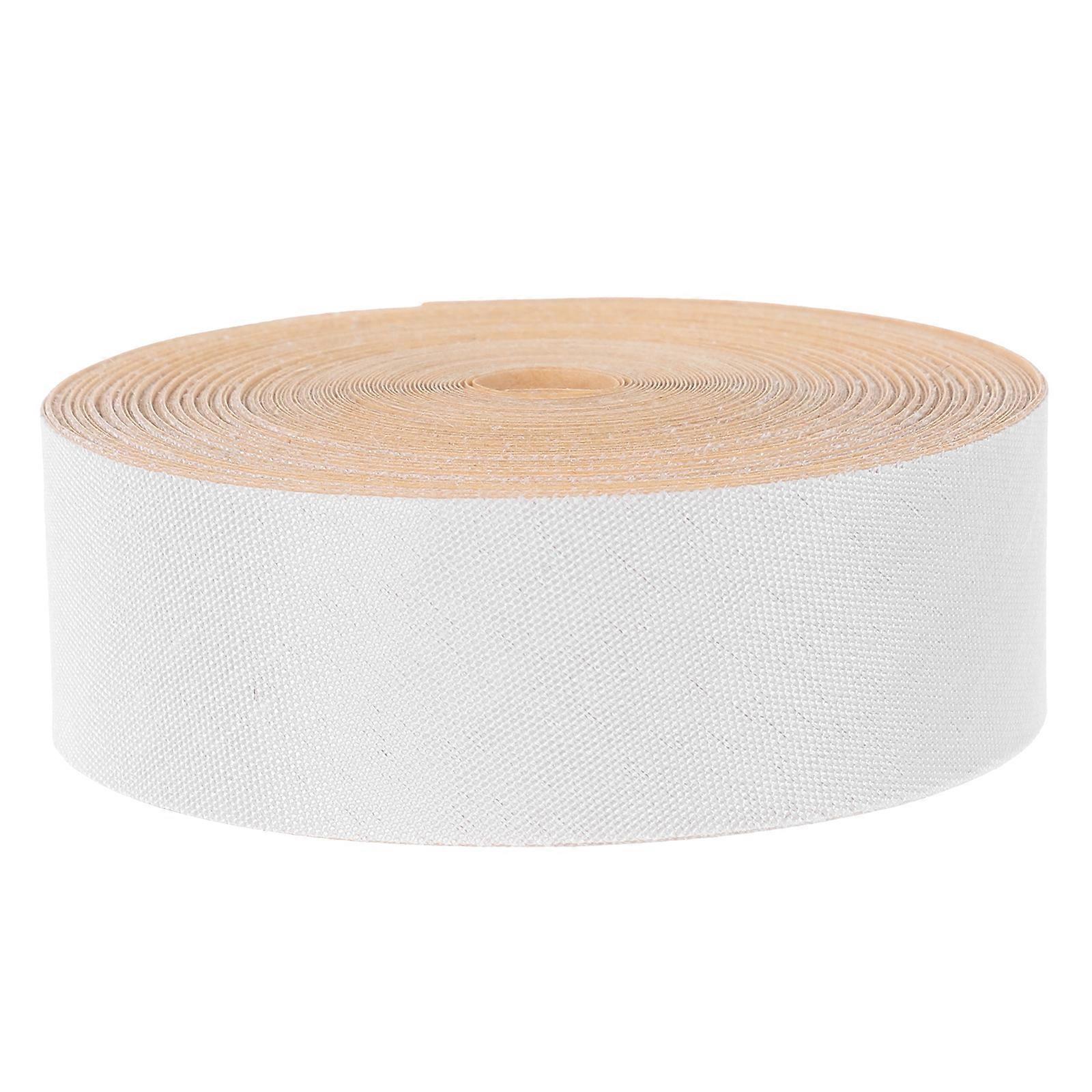 5m Vintage Natural Linen Lamp Shade Edging Tape Self Adhesive Fabric Strips for Durable Decorative Finishing in Living Room or Bedroom