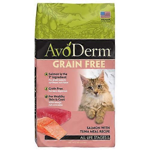 Avoderm AvoDerm 天然无谷物三文鱼配金枪鱼粉干猫粮，每片 1 粒/5 磅