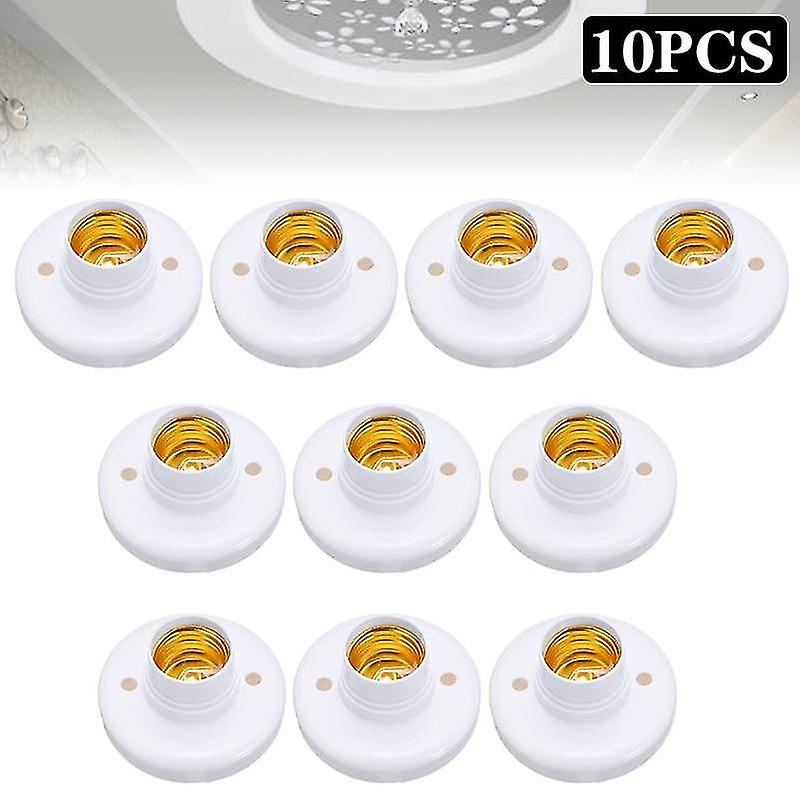 Lamp Post Bases E27 Plastic Screw Lamp Base Round Lampholder