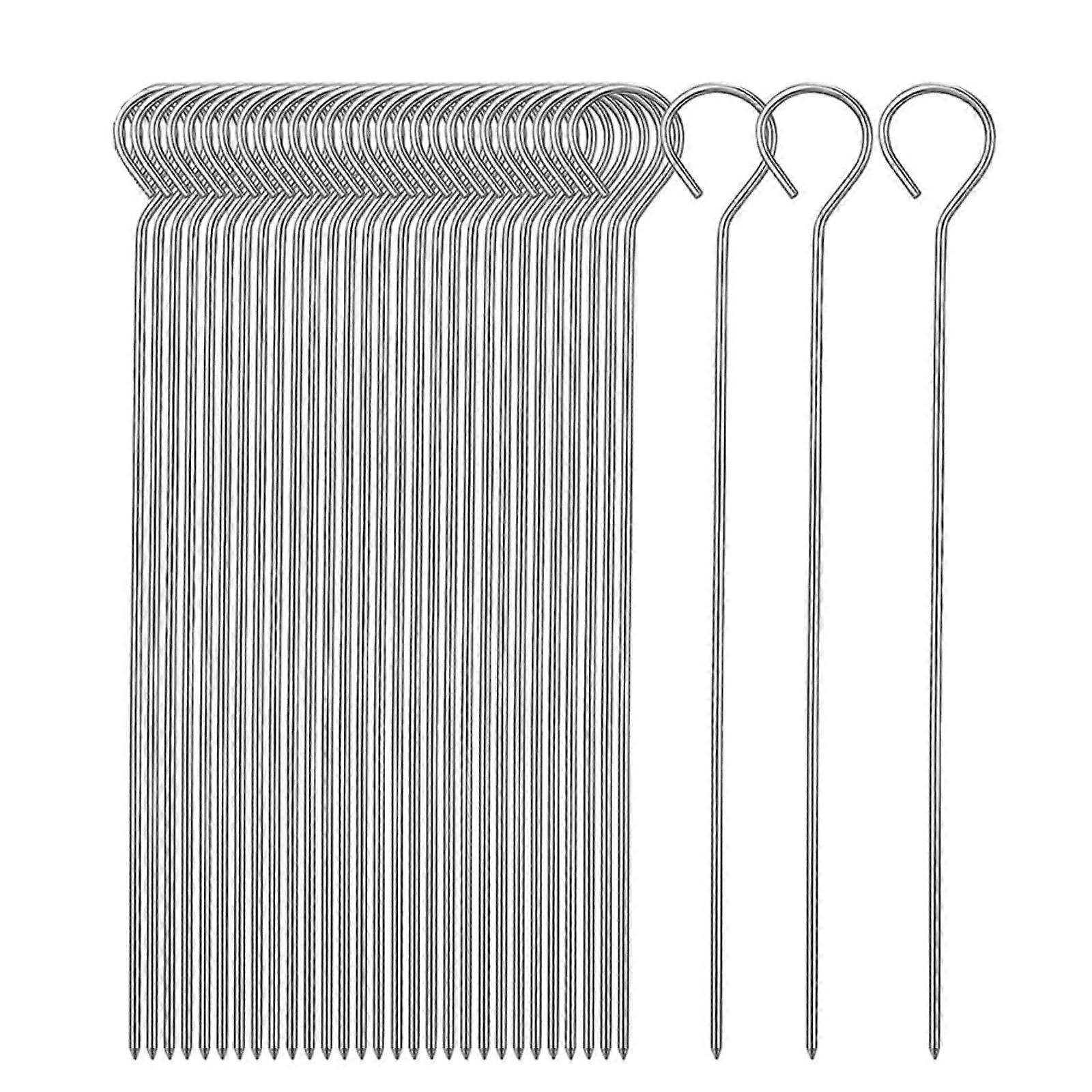Barbecue Skewers, Pack of 50 Stainless Steel, Rustproof and Reusable (1.8x15cm)