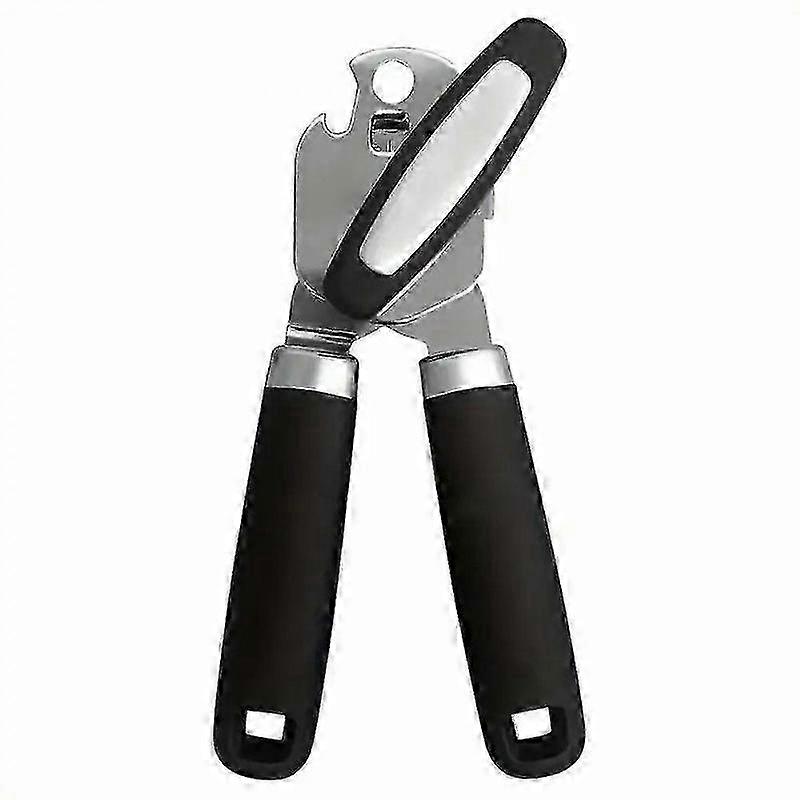 Heavy Duty Stainless Steel Manual Can Opener with Soft Touch Handle, Rust-Resistant, Smooth Edge Tool 2025