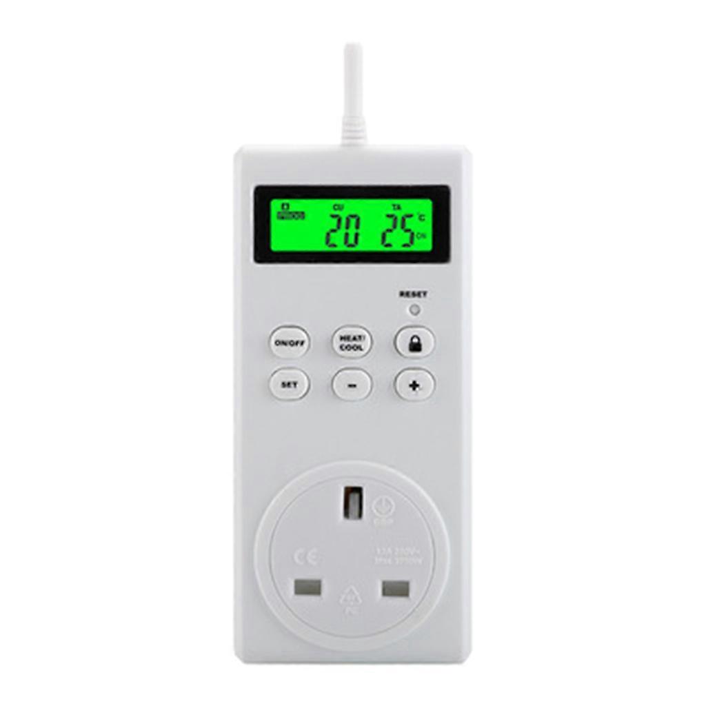 Programmable Wireless Thermostat Socket Temperature Control Switch EN US EU Pulg Multicolor