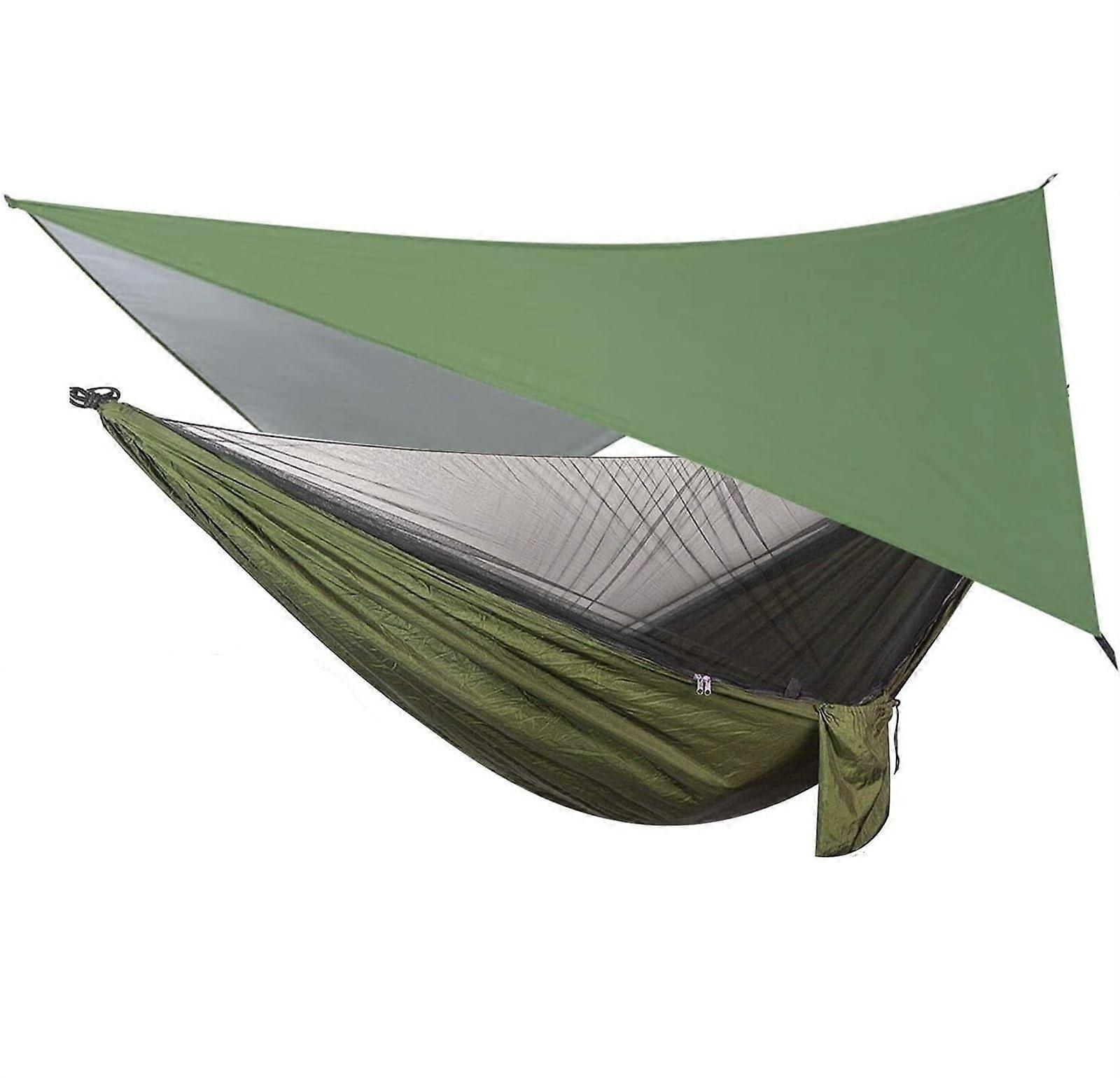 Hammock Outdoor Camping Hammock Camping With Rainfly And Net, Camping Hammock Outdoor Backpacking Travel Hammock Travel Hammock 260x140 cm