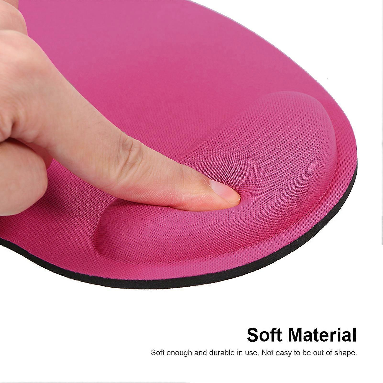 Mouse Pad Comfortable Mouse Mat with Wrist Rest Support for PC Laptop(Black)