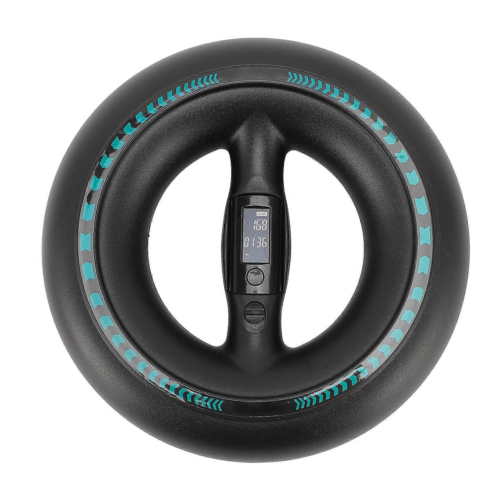 Wrist Trainer Ball Smart Display, Curved Handle Grip Strengthener for Forearm, Arm, Finger, Chest, Back Muscle Exercise, Blue