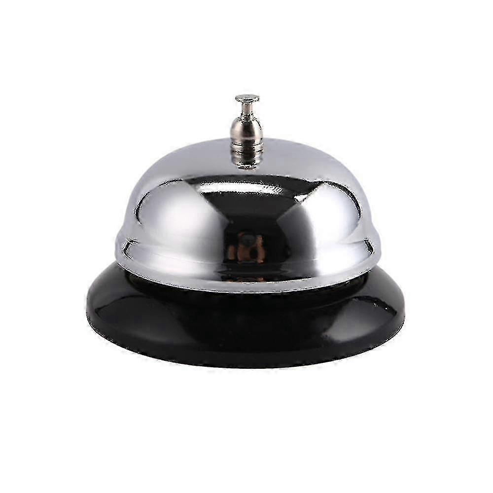 Silver Multifunctional Call Bell Desk Bell Service Bell for Office Use, Solid Stainless Steel Design Suitable for Restaurants, Hotels, and K