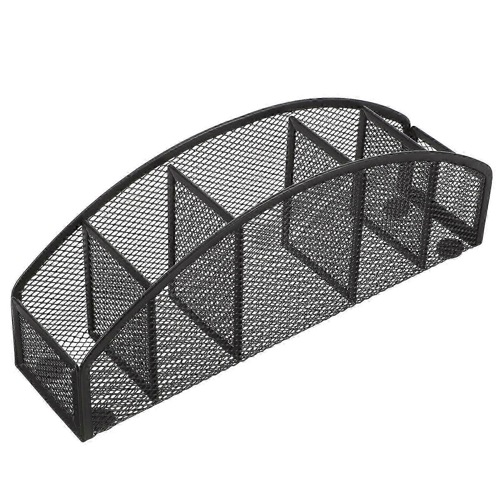 Mesh Pen Holder Multi-Grid Pencil Organizer for Desk Office Brush Storage