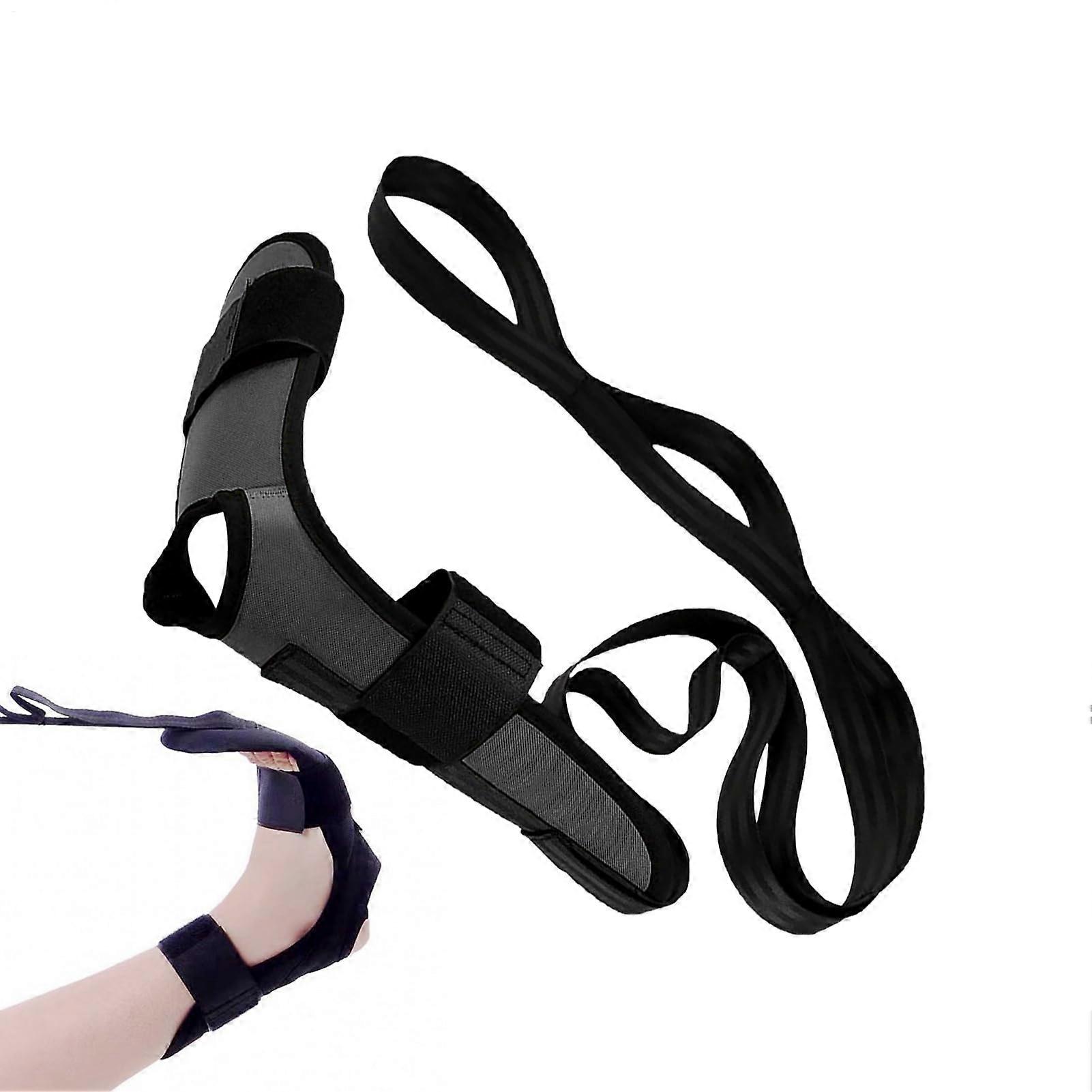 Yoga Stretch Strap for Physio  Training, Stretch Band for Fascia  Flexibility Black