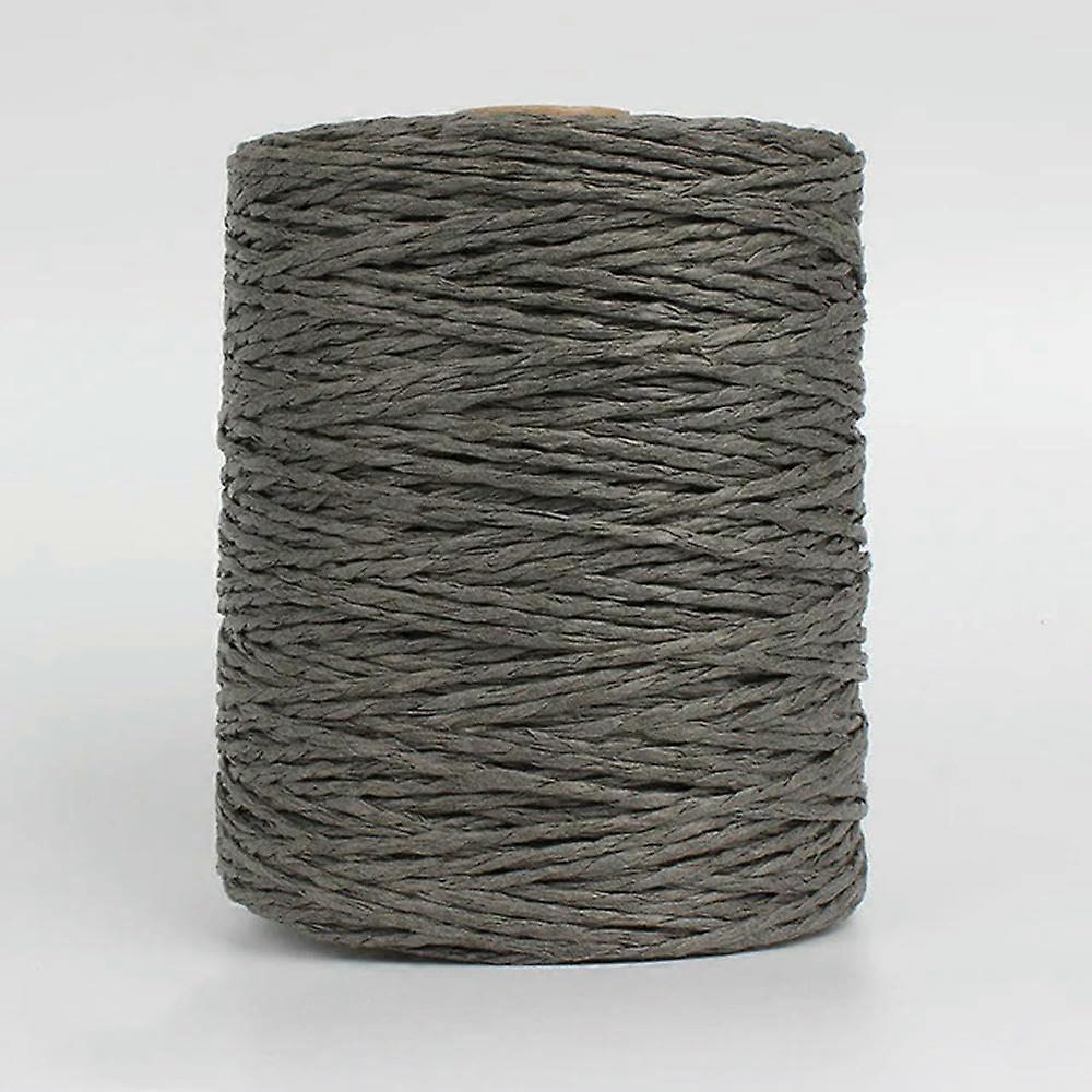 Natural Bast Cords 280m Roll for Crafting, Hand Knitting, Crochet Projects, Multi-Colored Fiber for Hats, Bags, Cushions, Baskets