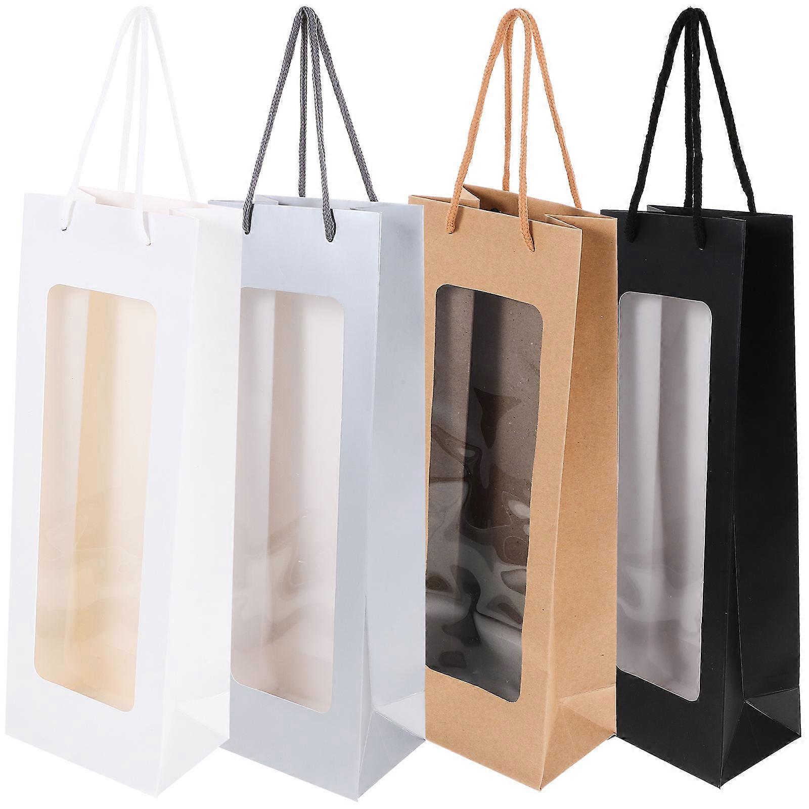 Wine Carrier Bags with Visible Window, Enhancing Gifting Experience