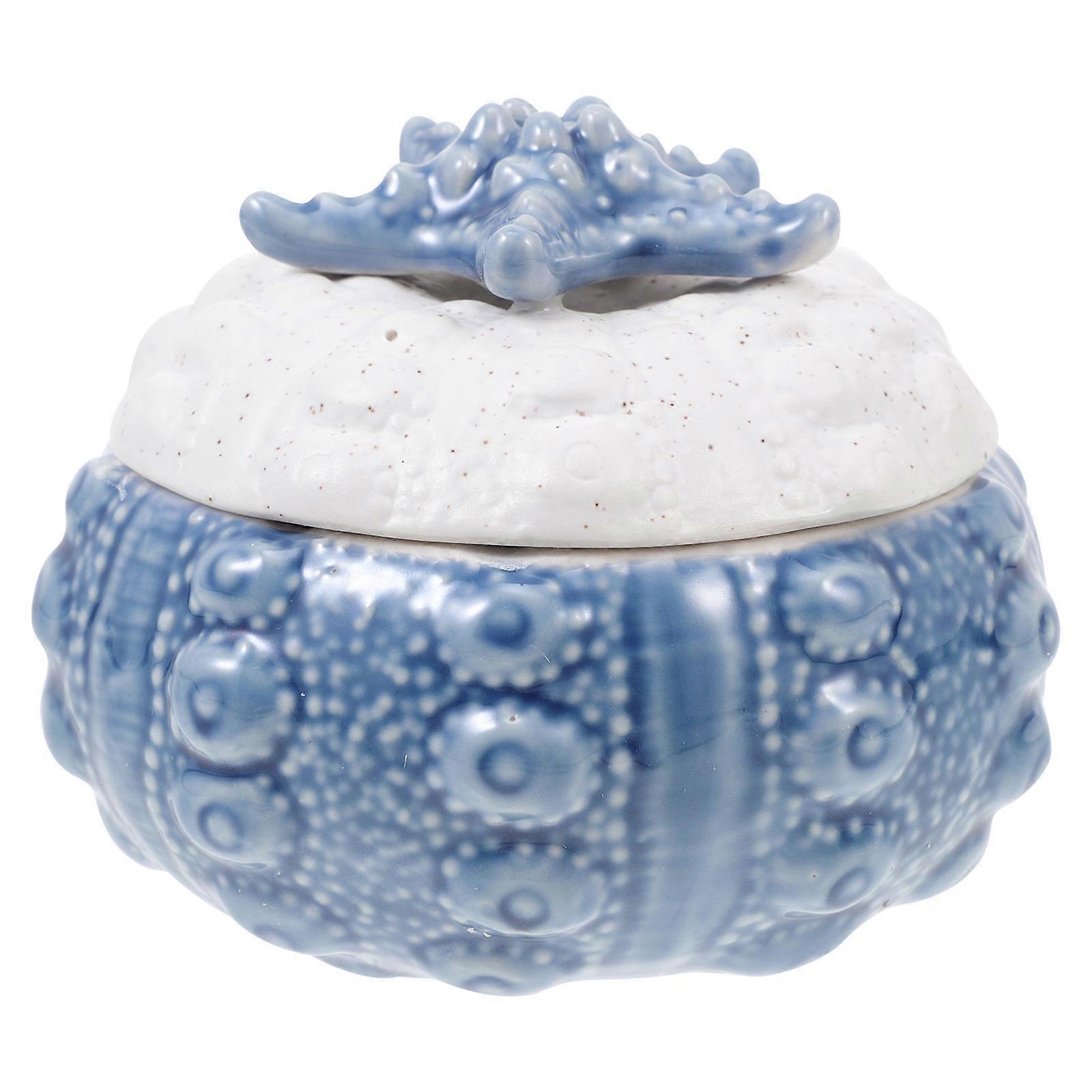 Durable Ceramic Storage Box with Lid Multi Functional Jewelry Organizer, Stew Pot & Steaming Bowl for Home Use Heat Resistant & Easy to Clean
