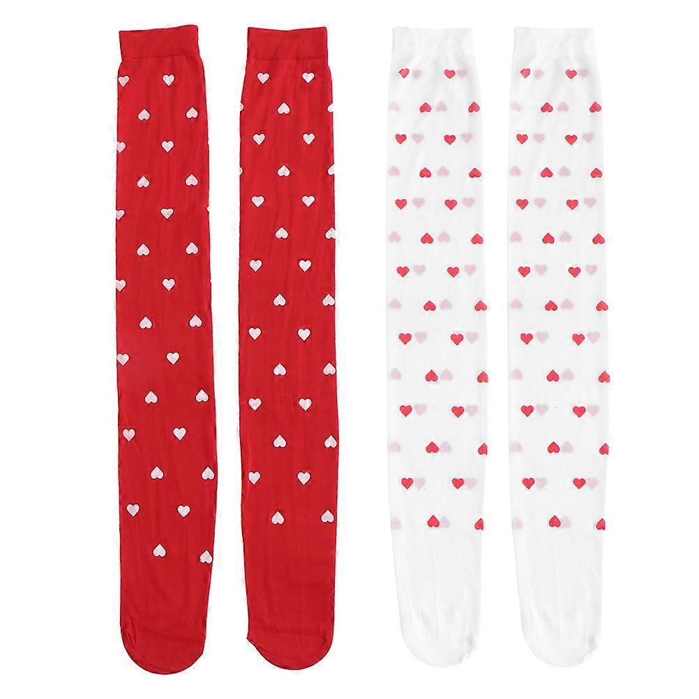 Valentine Knee Socks, Fabric Provides Softness and Stretchability