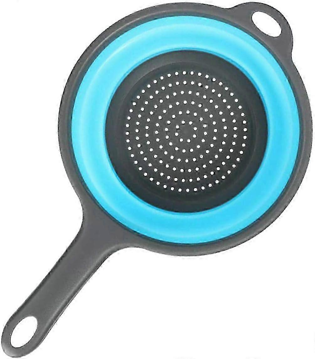 2025 Foldable silicone kitchen strainer with handle, save space