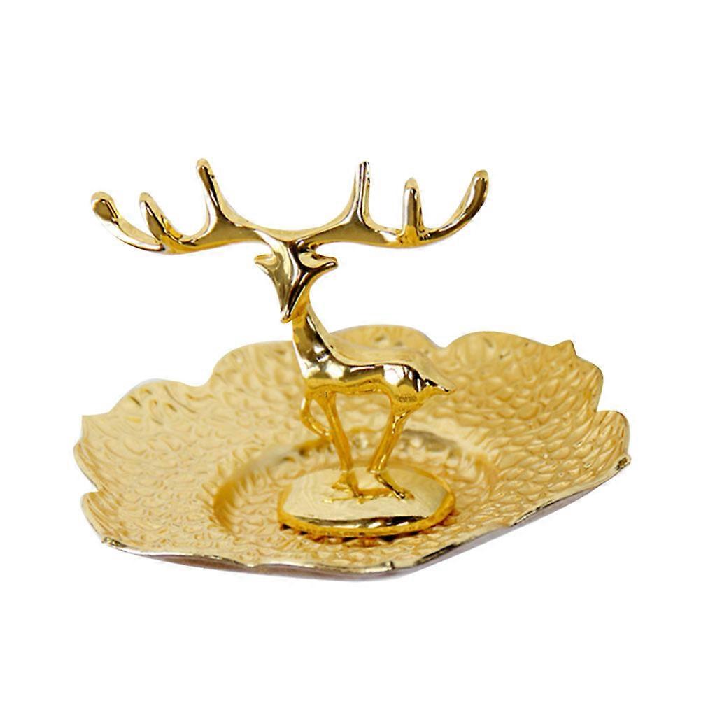 Practical Deer Storage Box Cosmetics Storage Decorative Box 3.93x3.93x2.55in 1Pcs