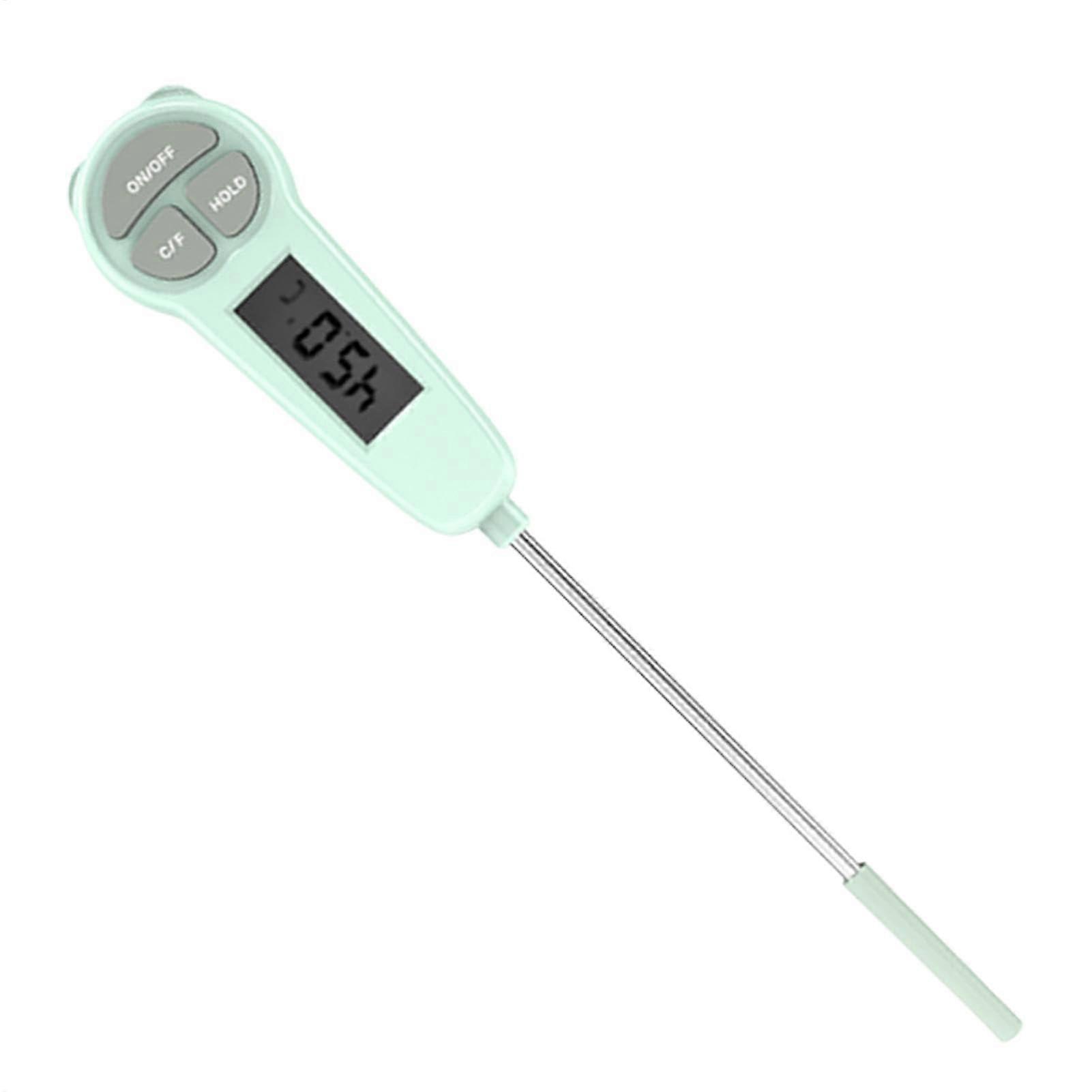 Digital meat thermometer with LCD display for home, travel, grilling