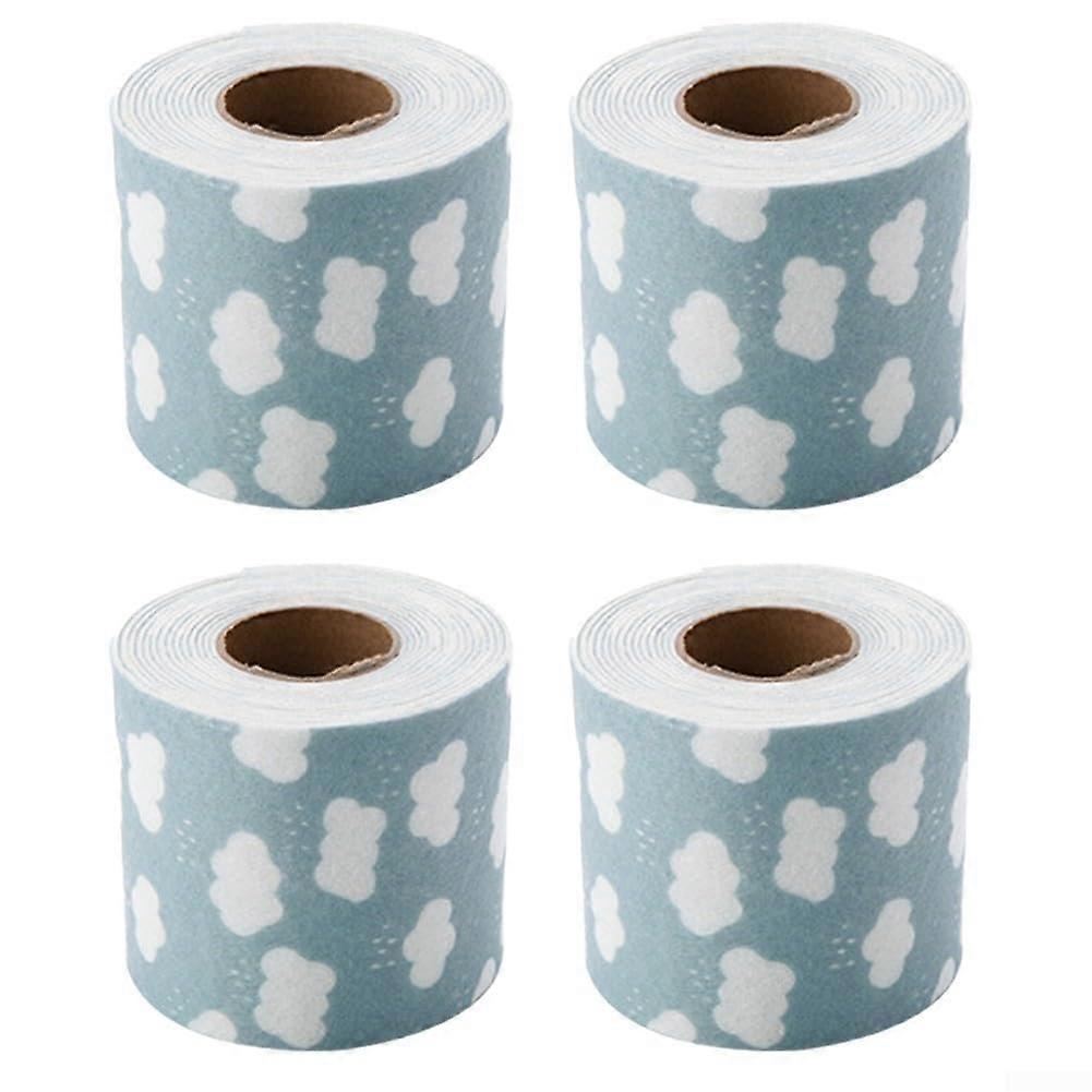 Anti-Condensation Strips for Windows, Washable Moisture Protection, White Cloud Design, Home Window Insulation Solution