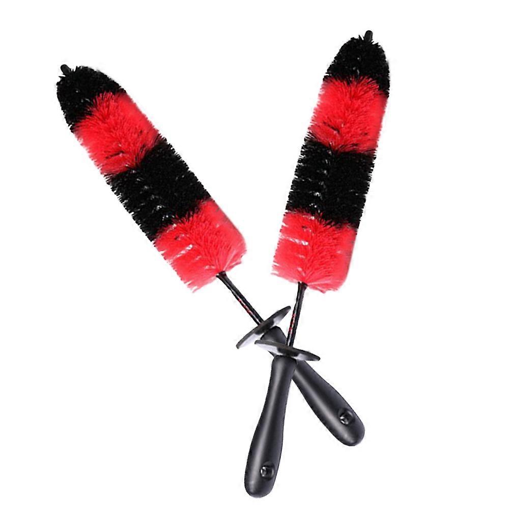 Auto Wheel Brush Detailing Tool Scratch Free Cleaning For Car Owners Vehicle Cleaners Multipurpose Use 17Inch 2Pcs