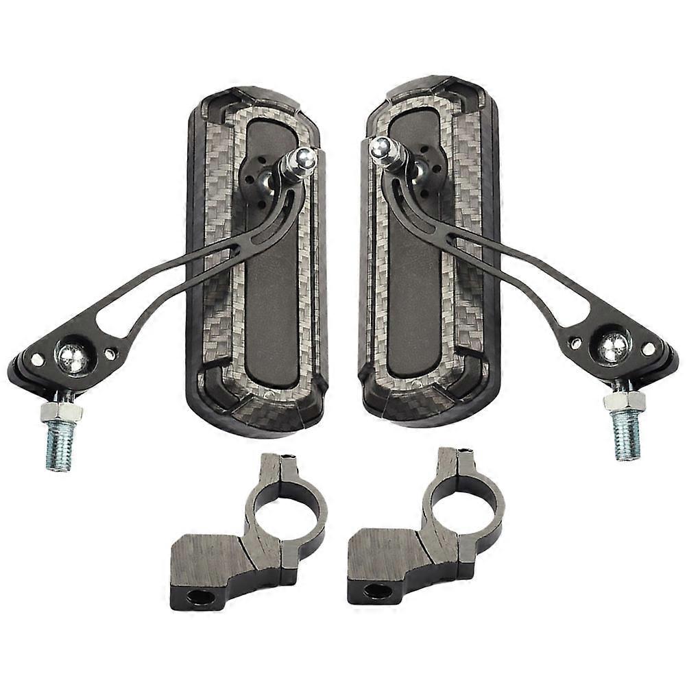 Bike Rearview Mirrors for E-Bikes Adjustable Angle Rear Mirror Mountain Road Bikes Dark Grey 1Pair