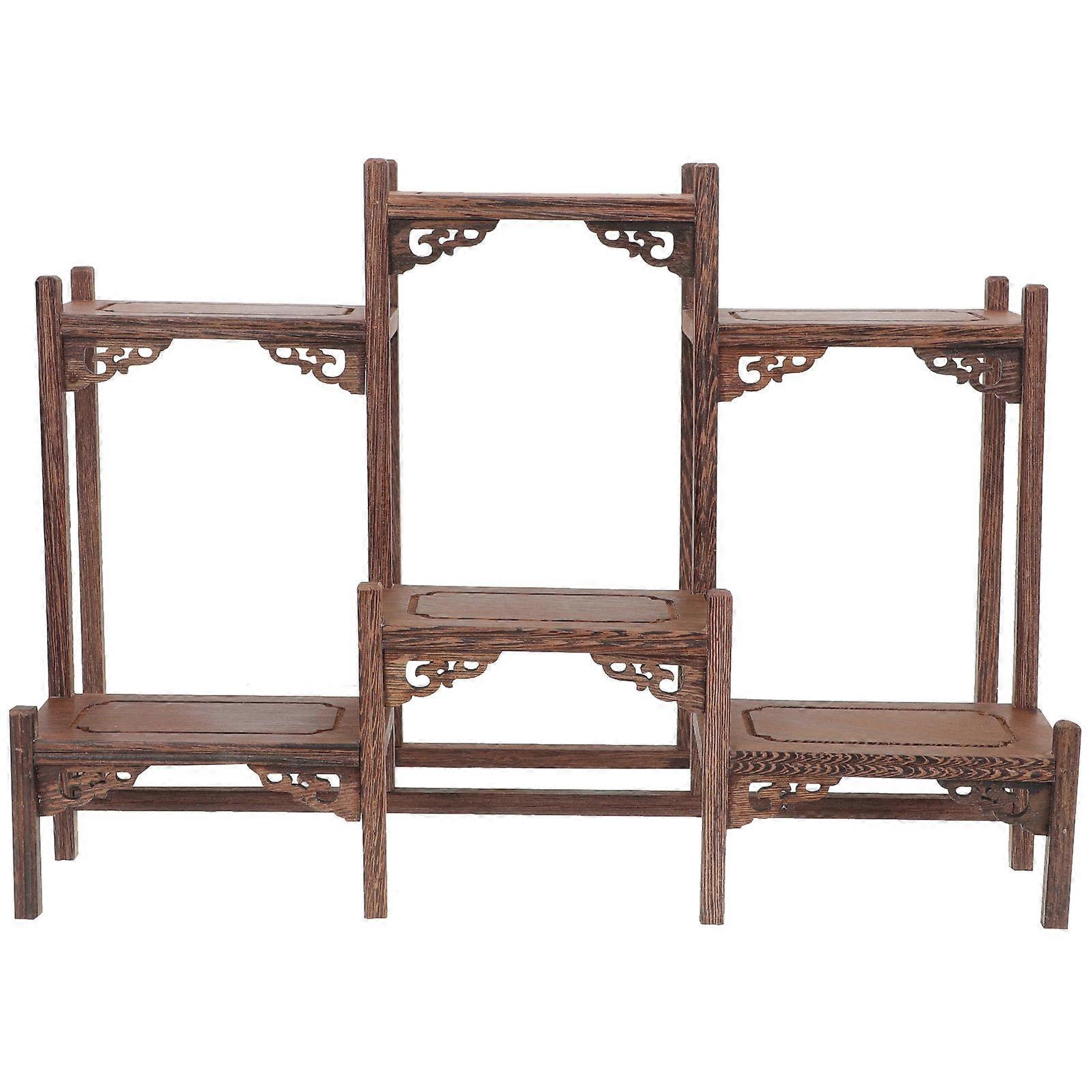 Wooden Tabletop Tea Mug Holder Cup Organizer Stand for Home Stylish Storage Display for Teacups and Mugs