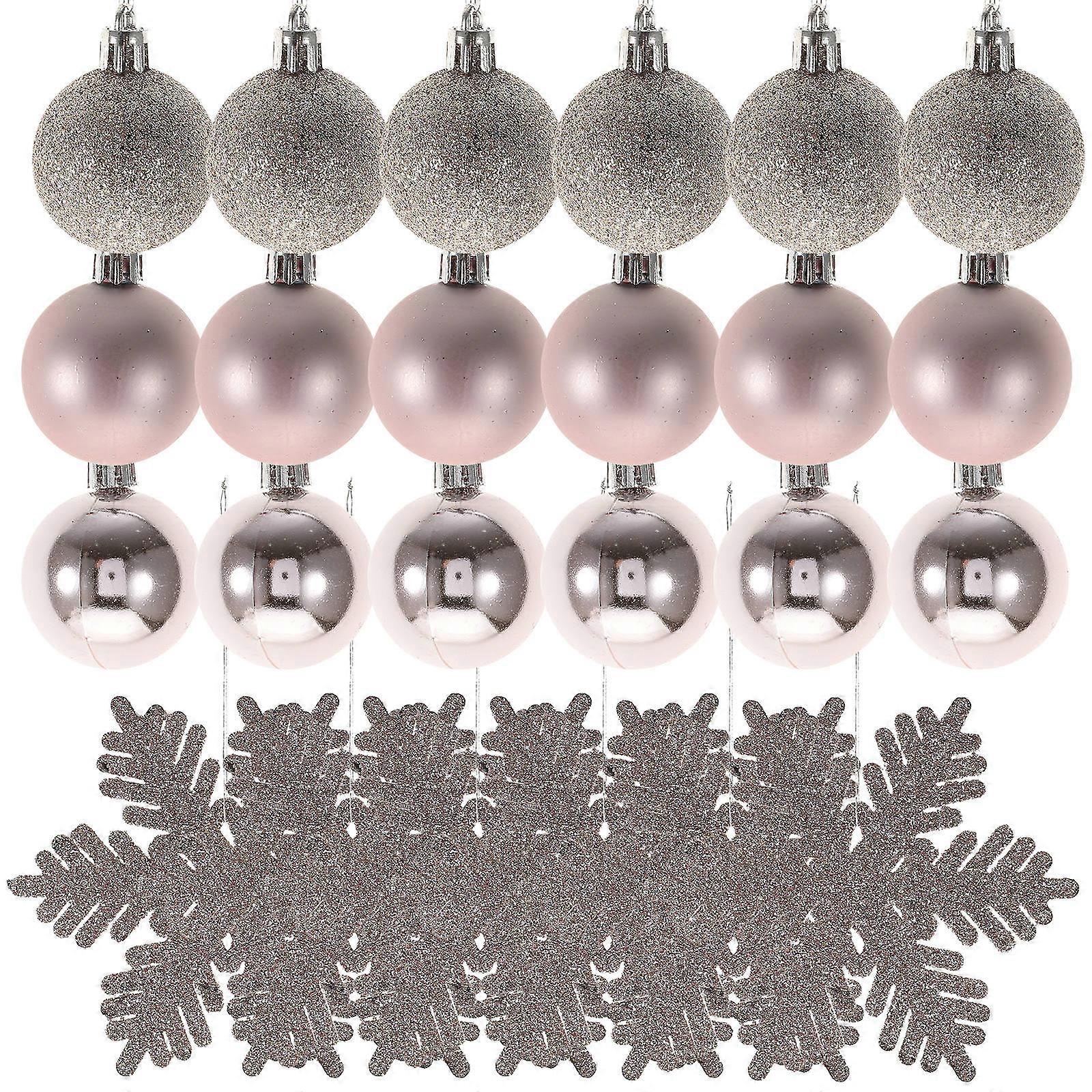 Decorative Snowflakes Snowflake Pendant Tree Ornament Christmas Home Decoration 48Pcs