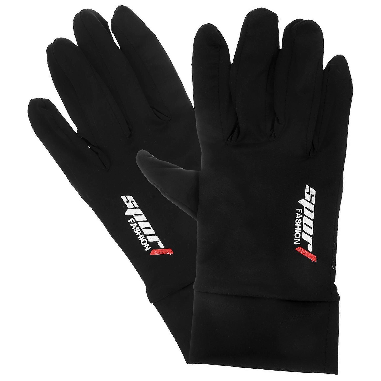Reflective Cycling Gloves Full Finger Comfortable Ergonomic Fit Non Slip Grip for MTB Outdoor Cycling Night Visibility